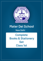 Mater Dei School | New Delhi | Complete Books & Stationery Set | Class 1 | 2025 |