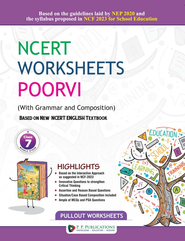 NCERT Worksheets Poorvi English Class 7 With Grammar and Composition