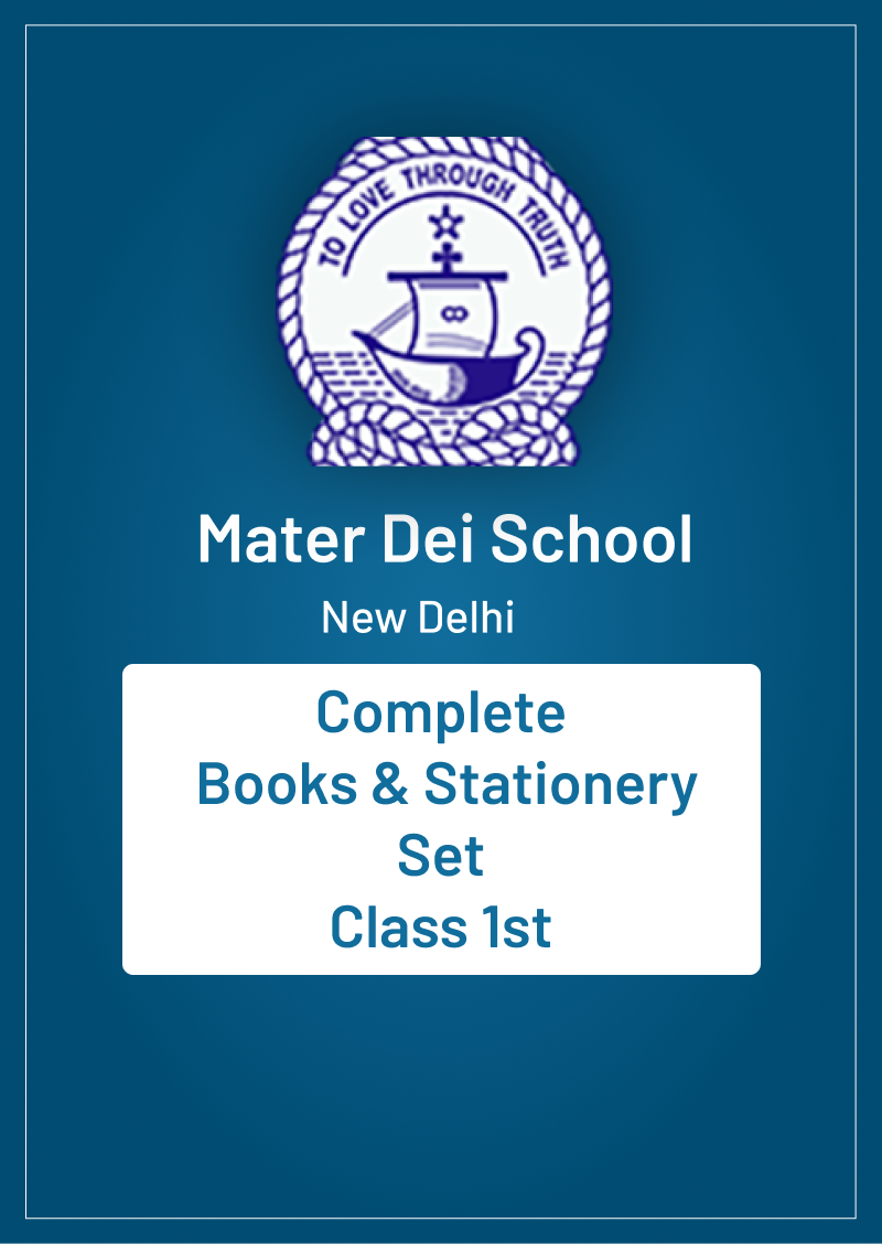 Mater Dei School | New Delhi | Complete Books &amp; Stationery Set | Class 1 | 2025 |