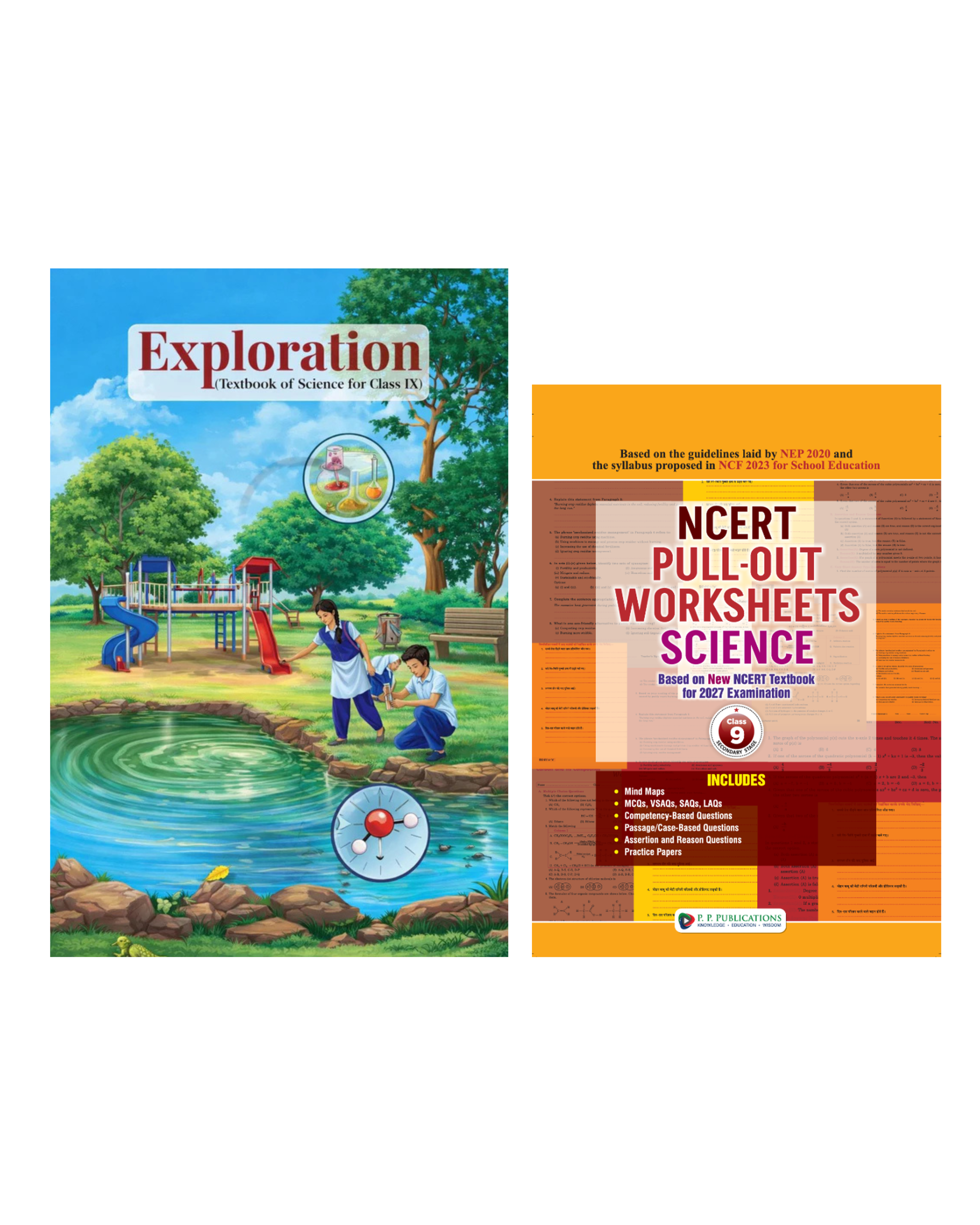 Exploration – Textbook of Science for Class 9 with NCERT Pull-Out Worksheets | Class 9 Science Combo | NEP 2020 & NCF 2023 | NCERT